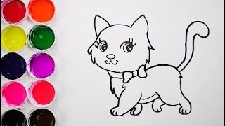 Как Рисовать И Окрашивать Радужную Кошку - Рисунки Для Детей - Учиться Рисовать / Фанкип Как Рисовать И Окрашивать Радужную Кошку - Рисунки Для Детей - Учиться Рисовать / Фанкип