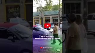 Weeknd with girlfriend Simi Khadra walking in Dallas 🌹 romantic ❤️