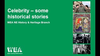Ne History And Heritage Branch Talks Celebrity Some Historical Stories, An Introduction