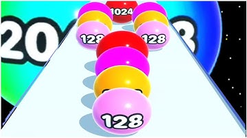 Ball Run Merge 2048 Game - Gameplay Walkthrough - Max Levels 1-25
