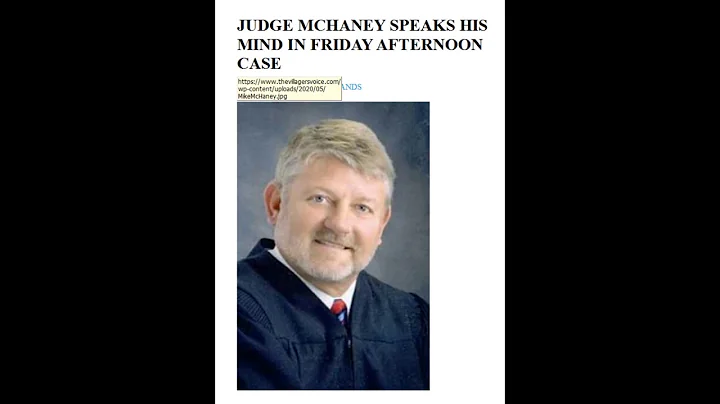 Judge McHaney speaks his mind in Friday afternoon ...