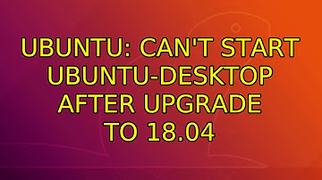 Ubuntu: Can