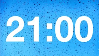 timer -21 minute countdown with rain sound