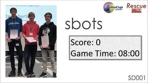 SD001 sbots [RoboCupJunior Rescue Simulation Demonstration Competition]