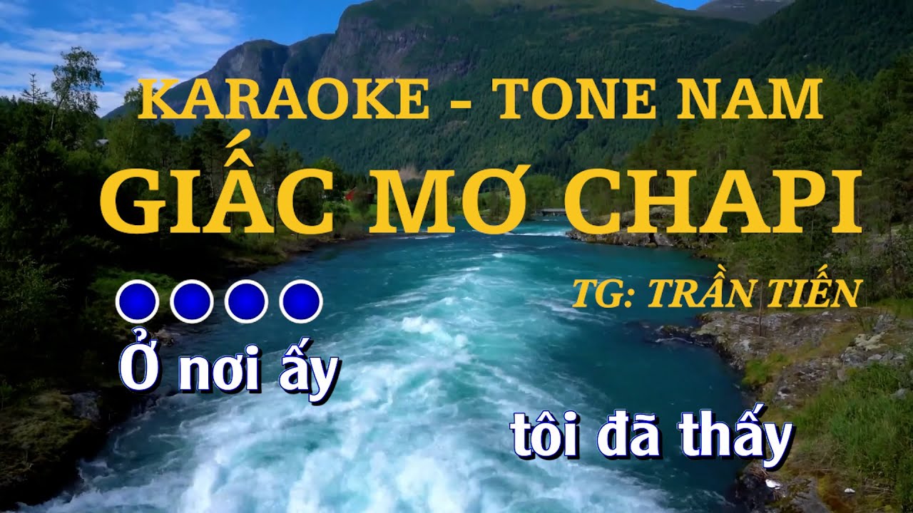 [KARAOKE] - Giấc mơ Chapi - Tone Nam - YouTube