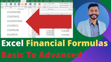 How To Use COUPPCD | COUPDAYBS | COUPDAYS | COUPNCD | COUPDAYSNC | COUPNUM | In Excel Advanced |