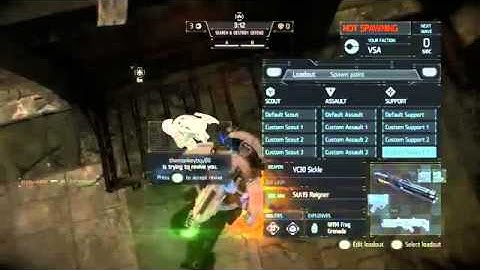 Killzone Shadow Fall   Classic Warzone on The Divide Map Search & Defend VC30 Sickle Shotgun