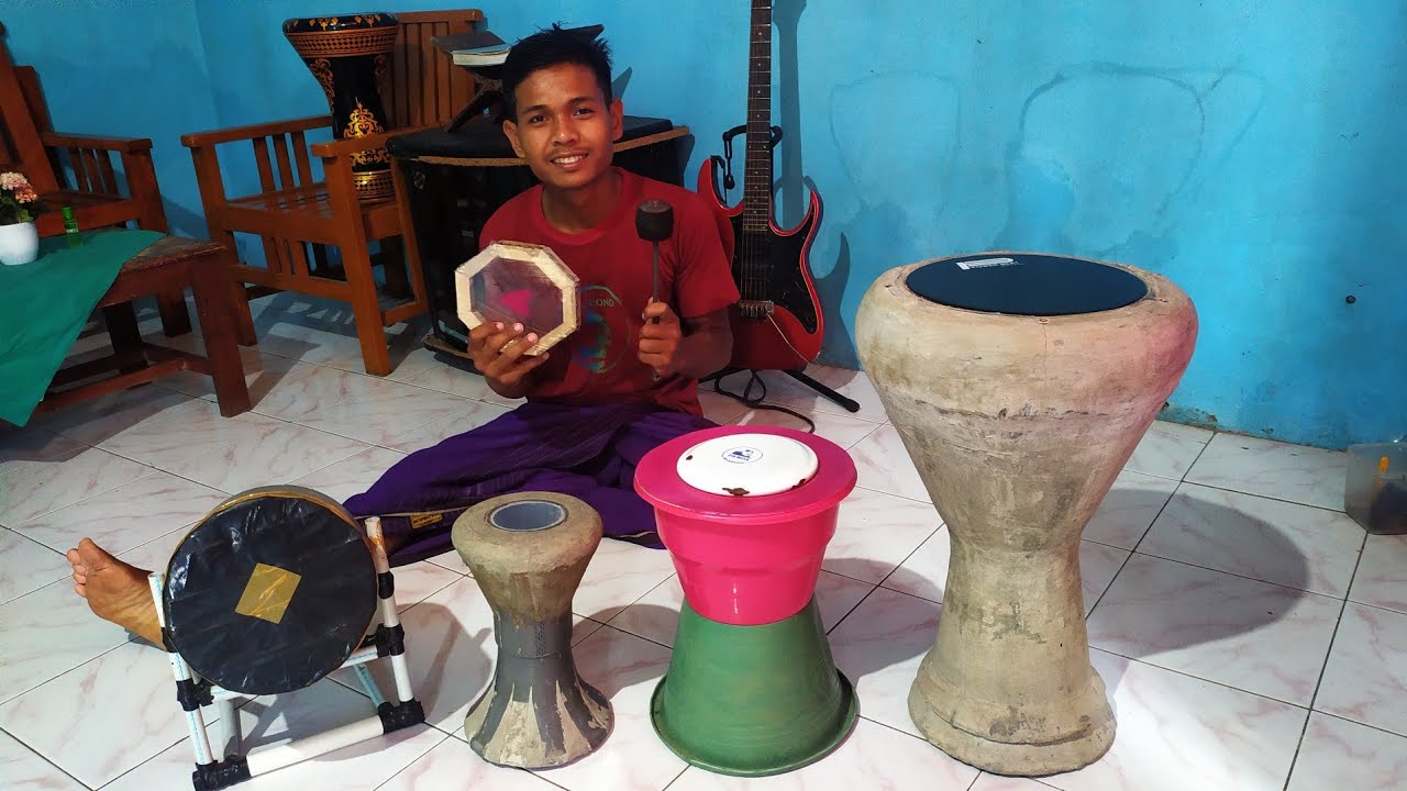 review alat darbuka bass hadroh,tam hadroh,stik bass hadroh buatan