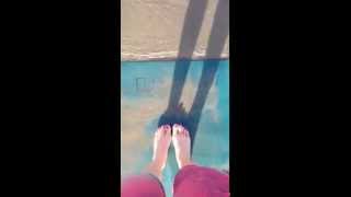 Manduka Mat takes a dip in the Pacific.