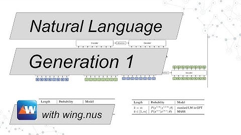 Natural Language Generation, Part 1 (WING Reading Group – Week 04, Sem 2010)