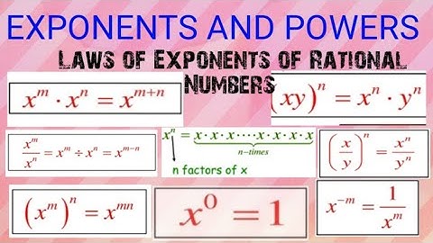 ICSE CLASS 8 MATHS ~ 2. EXPONENTS AND POWERS (Ex 2.2)