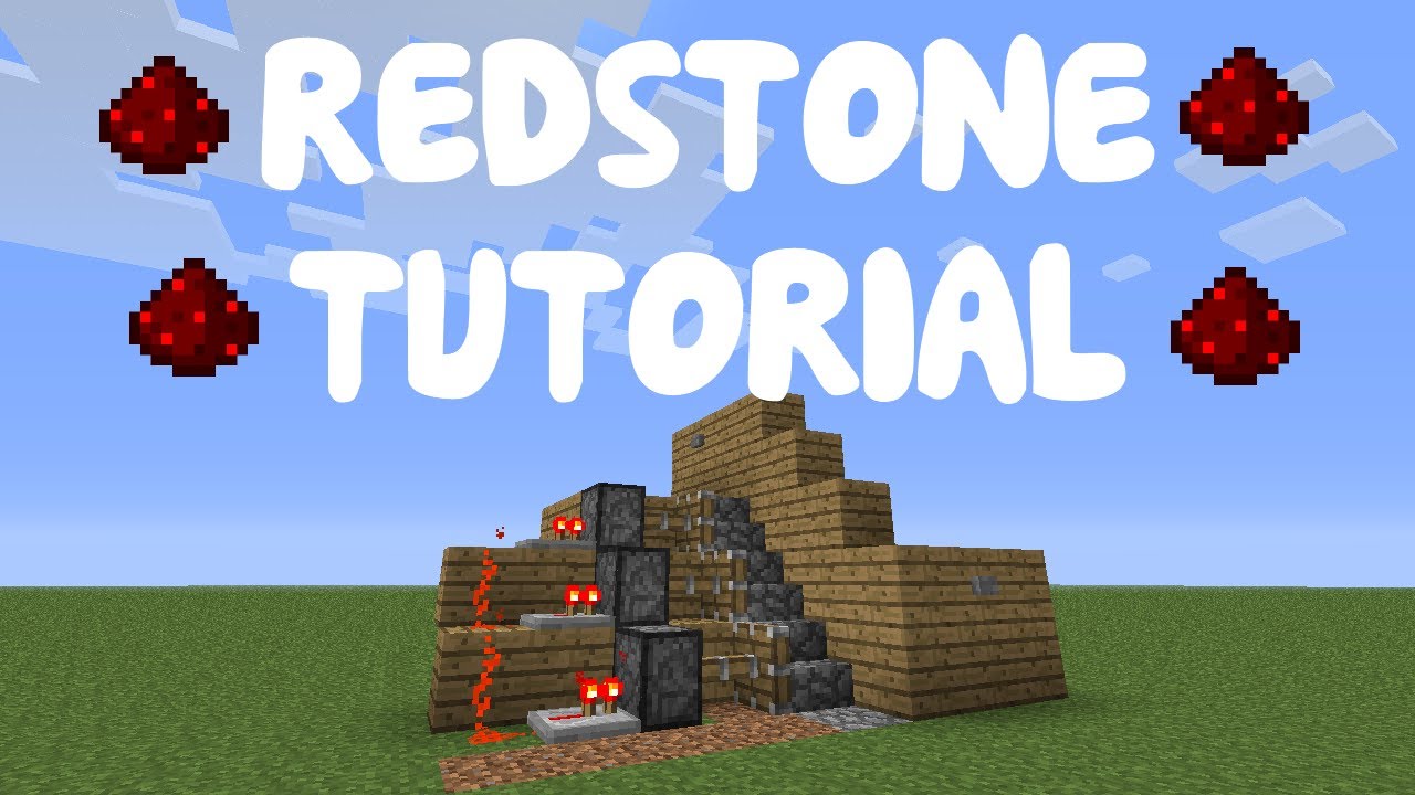 Minecraft 1.12 Redstone Tutorial Piston Stairs Case w/ T FlipFlop