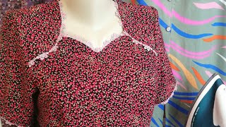 картинка: Вытичкалик куйлак бичиб тикамиз. Шьём платье вытачка по талии.. Pattern Pleats tucks