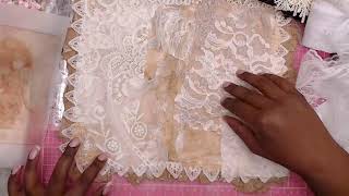TEMU Lace Haul /Amazon Packaging Junk Journal Cover Update LIVE REPLAY
