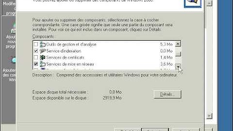 Installation DHCP WIN2K
