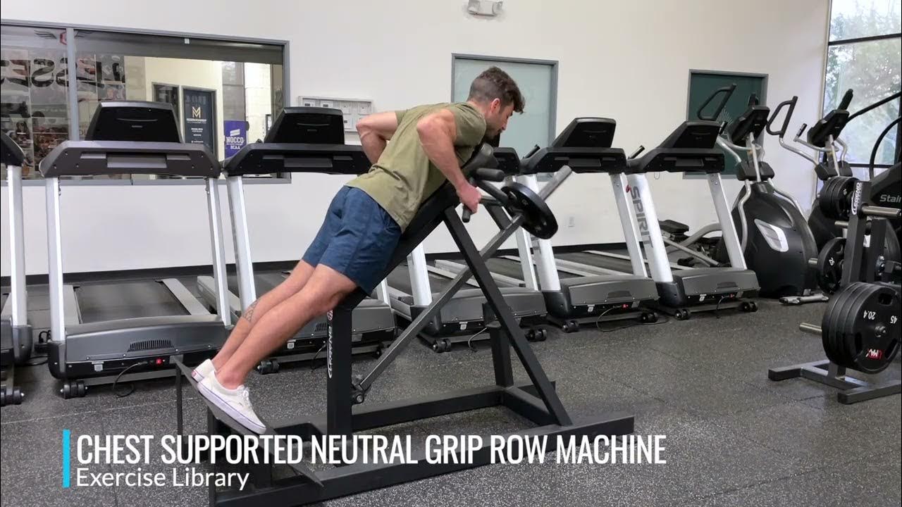 Chest Supported Neutral Grip Row Machine YouTube