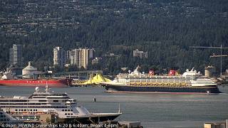 🔴 LIVE Vancouver | Disney Magic, Silver Moon Cruise Ships at Canada Place | Alaska Cruises | Jun 18