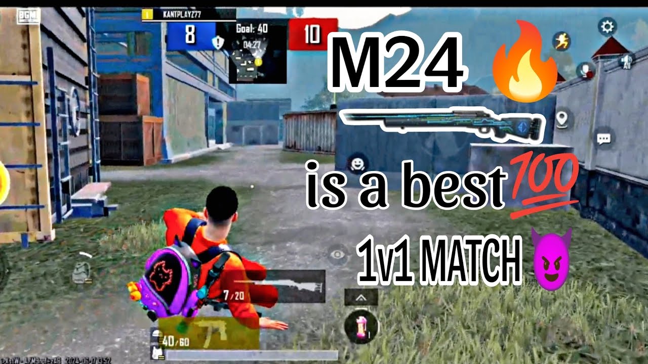 1v1 Tdm MATCH with M24 90 fps gameplay match | infinix GT 20 pro 90 fps ...