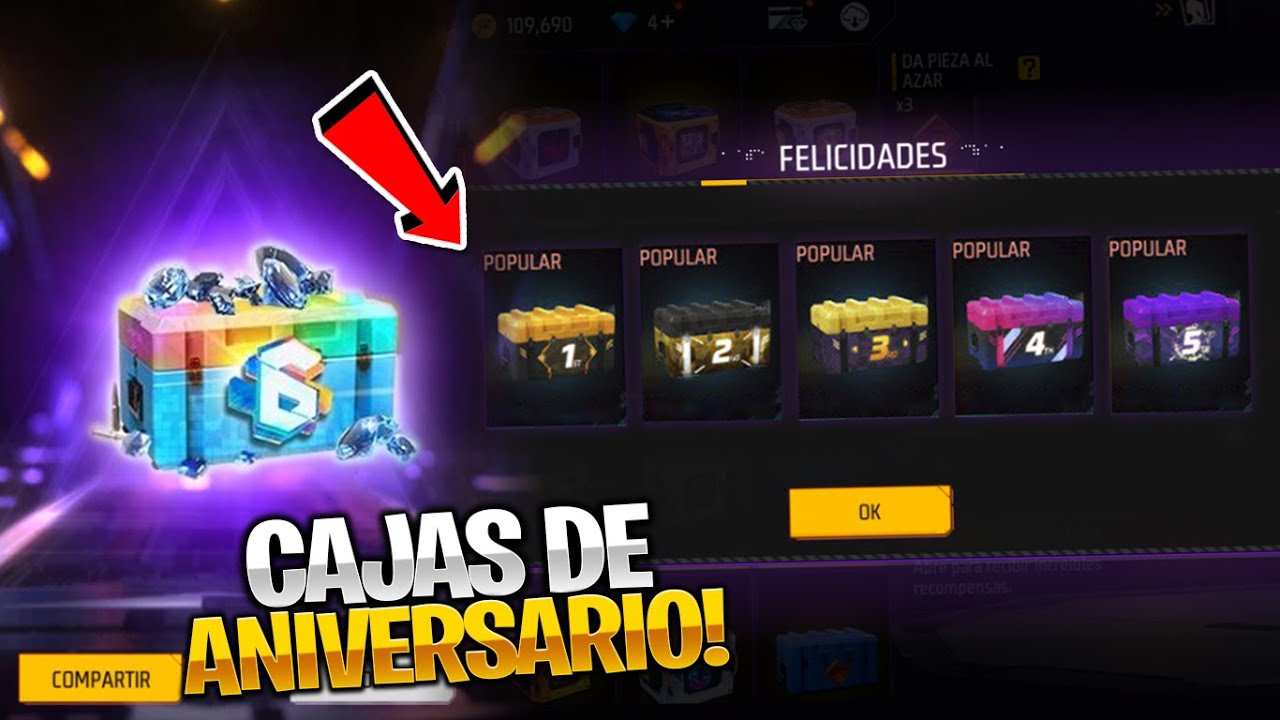 Que Contienen Las Cajas De Los Aniversarios De Free Fire Er Do Er