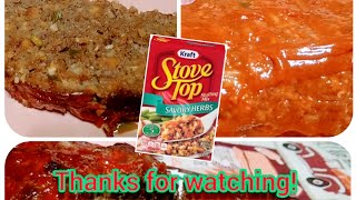 COOK WITH ME! | My Mama's Stove Top Stuffing Meatloaf Recipe | Most Flavorful Meatloaf Ever!! | FOOD