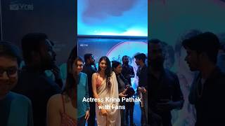 Krina Pathak Gujarati Film Actress with Fans #gujaratifilm #ahmedabad