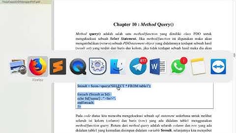 koneksi PDO dan Tampil Data PHP dan MYSQL