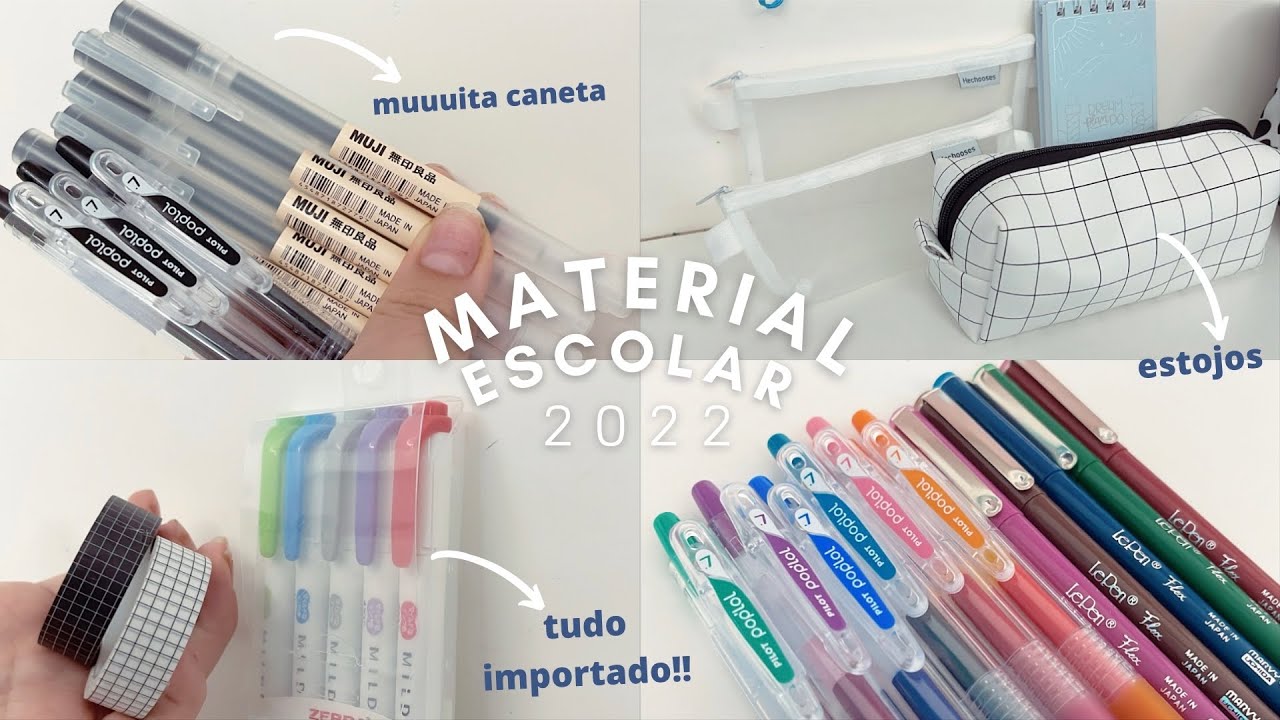 MEU MATERIAL ESCOLAR 2022: Comprinhas importadas!! (Parte 2)