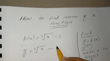 CAG9: Inverse of a function, tricks with several examples (URDU/HINDI)