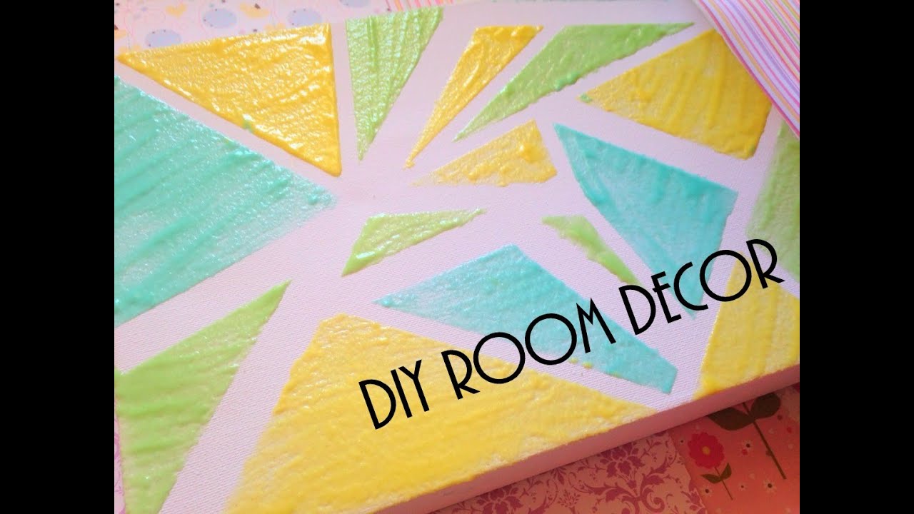Diy Obraz DIY room decor - szybki i latwy obraz - tutorial - YouTube