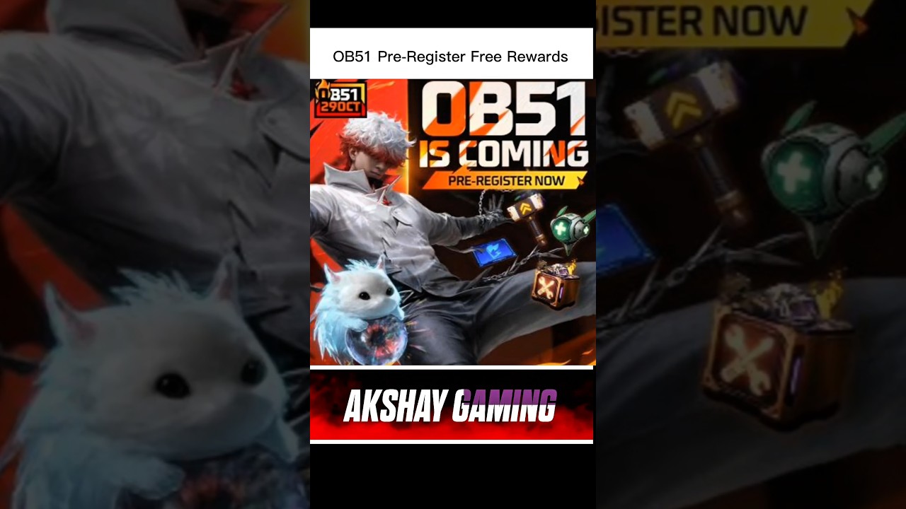 OB51 New Update Pre-Register To Get Free Rewards In Free Fire 