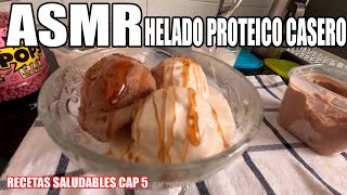 ASMR | Homemade Protein Ice Cream (Sugar-Free & Low-Calorie)