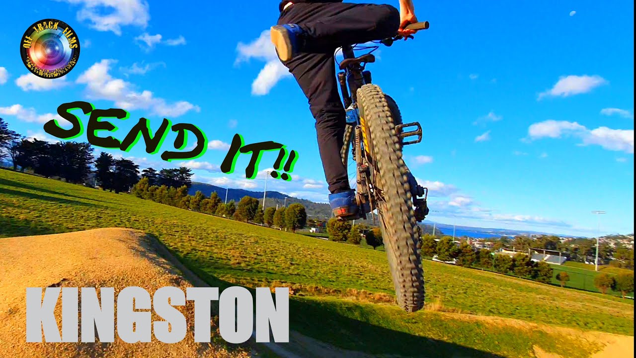 HEY KINGSTON !! (Biggest Train) Jumps and Gaps at the Pump Track.