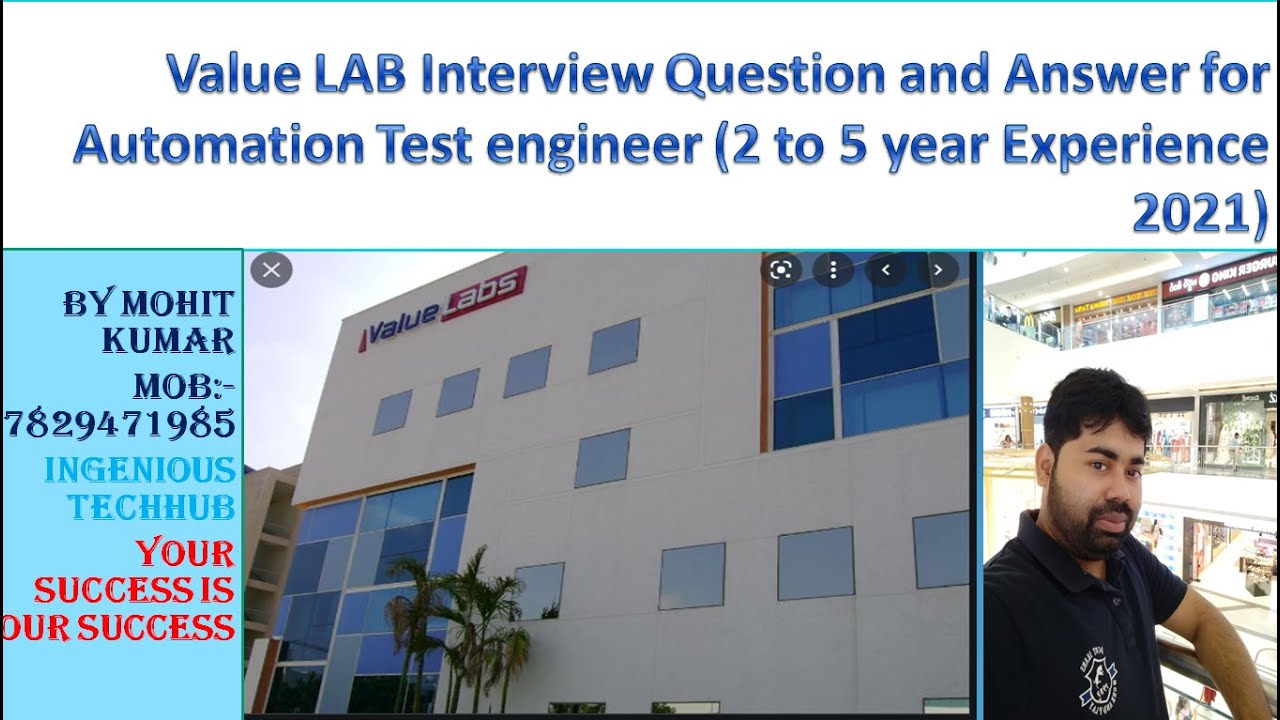 🎯 ValueLabs Interview Questions & Answers for Automation Test Engineer ...