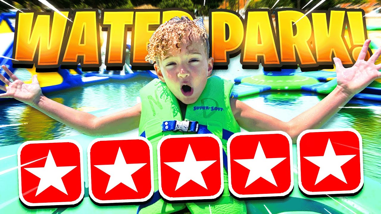 6 Year Old Goes to WORLD'S BIGGEST Inflatable WATER PARK!! YouTube