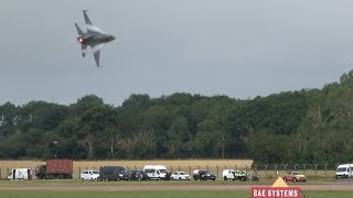 RIAT 2019 USAF F-16 Viper Demo Team Take off !! The Royal International Air Tattoo