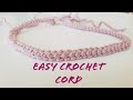 CROCHET CORD / BRACELET / HEADBAND / EASY AND FAST#crochetheadband#howto#hačkovanie