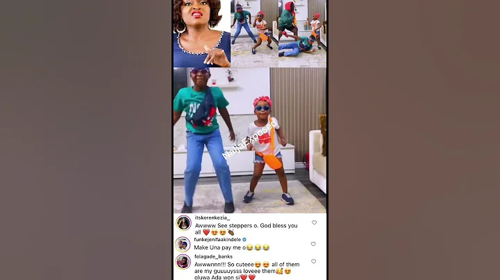 "Awww": Nollywood Actress Funke Akindele's Twin Participates in a Dance Challenge, Funke Demands Pay