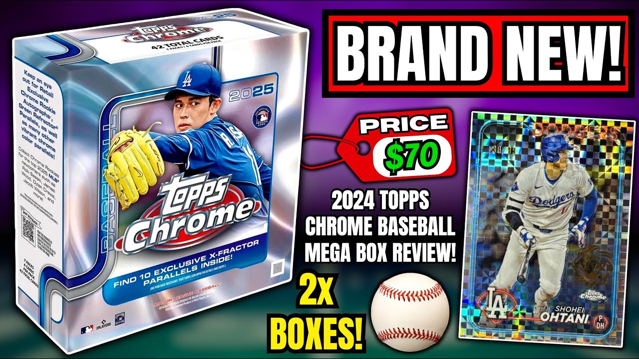 ARE THESE WORTH IT?!? 2025 TOPPS CHROME BASEBALL MEGA BOX REVIEW 