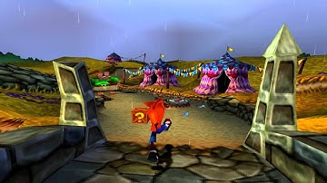 Crash Bandicoot: Warped 105% Walkthrough HD - Part 16: Double Header