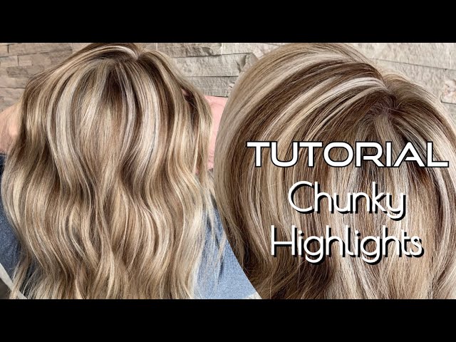 TUTORIAL | 2000's CHUNKY Hair Trend | High Contrast Hair - YouTube