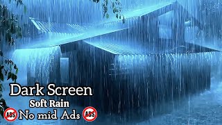 Fall into Sleep in Under 3 Minutes with Heavy Rain \& Thunder on a Metal Roof of Farmhouse at Night