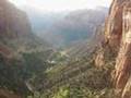 Man jumps from top of Zion Overlook Trail