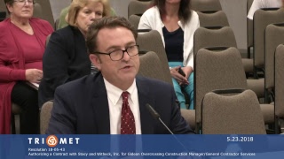 TriMet Board of Directors Meeting 5-23-18