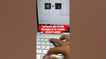 The fastest way to open programs on the taskbar without a mouse #tricks