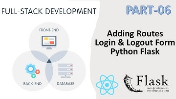 Build a Login and Logout system using Python Flask || Adding Routes using python Flask