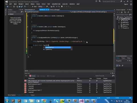 C# Tutorial - 2 - TypeWriter