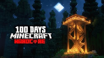 I Spent 100 Days in SCARIEST Haunted Watchtower in Minecraft Hardcore