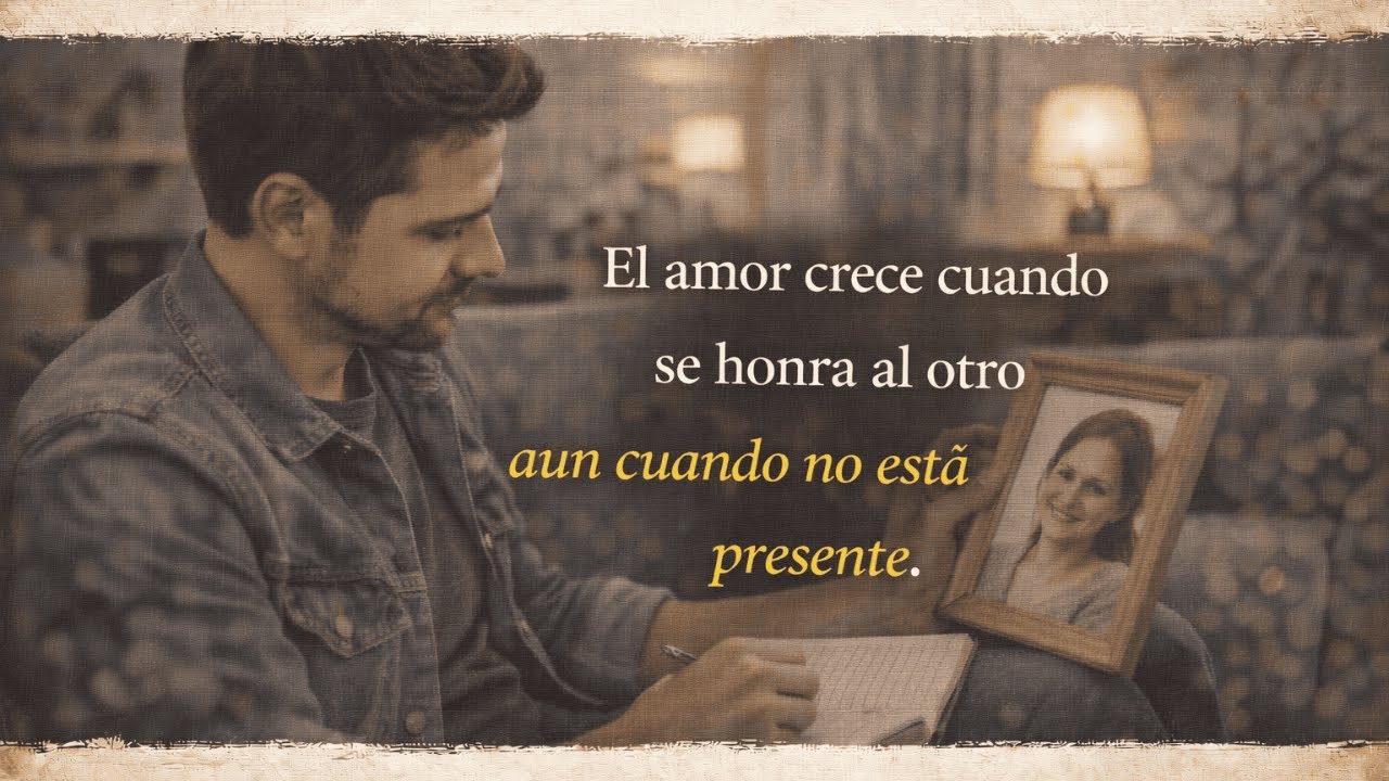 “El amor crece cuando se honra al otro aun cuando no está presente”