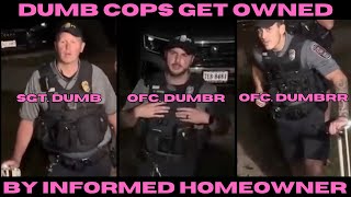 COPS Demand WARRANTLESS ENTRY-Get CLOWNED By Informed Homeowner!