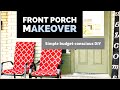 DIY PORCH MAKEOVER 2021/Budget front patio decor you can do TODAY/clean and decorate with me